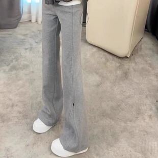 女童微喇叭裤子春秋2026新款女孩修身薄款裤子儿童春装卫裤休闲裤
