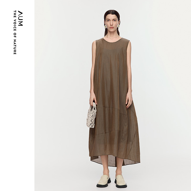 【轻松套装】AUM噢姆2025年夏季新款衬衫袖西装外套上衣连衣裙女