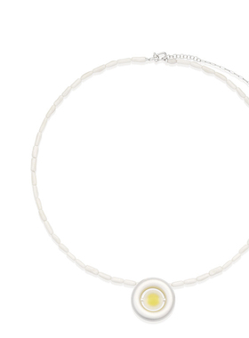 【灵感搭配】AUM噢姆2025年夏季新款新颖设计圆圈磨砂珠吊坠手链