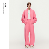 女 新款 轻松套装 棉感立领拉链卫衣外套长裤 AUM噢姆2026年春季
