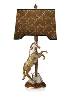 马到成功欧式风手绘家居客厅摆件