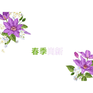 女装店春季主题春天玻璃静电贴窗花商场店铺橱窗花朵布置装饰贴纸