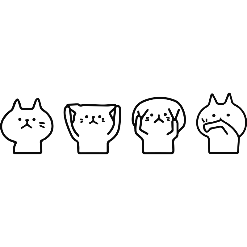 ins风可爱卡通猫咪餐厅宠物店奶茶店橱窗装饰厨房玻璃门防撞墙贴