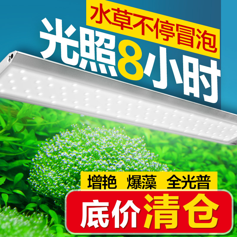 鱼缸水草灯爆藻灯led防水照明灯图片