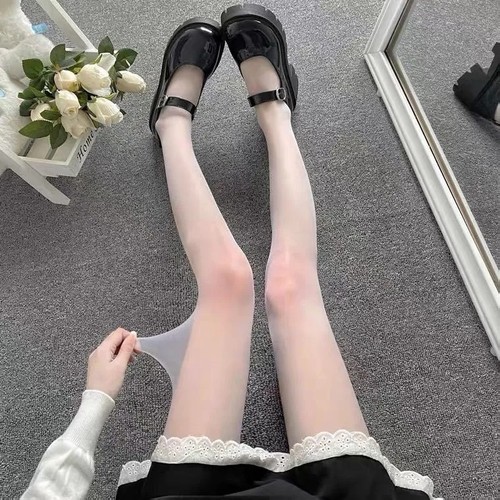白丝袜纯欲洛丽塔薄款性感