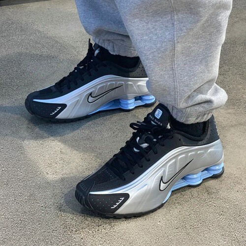 Nike/耐克正品Shox R4男士跑步训练缓震气柱系带运动鞋HQ1988-004