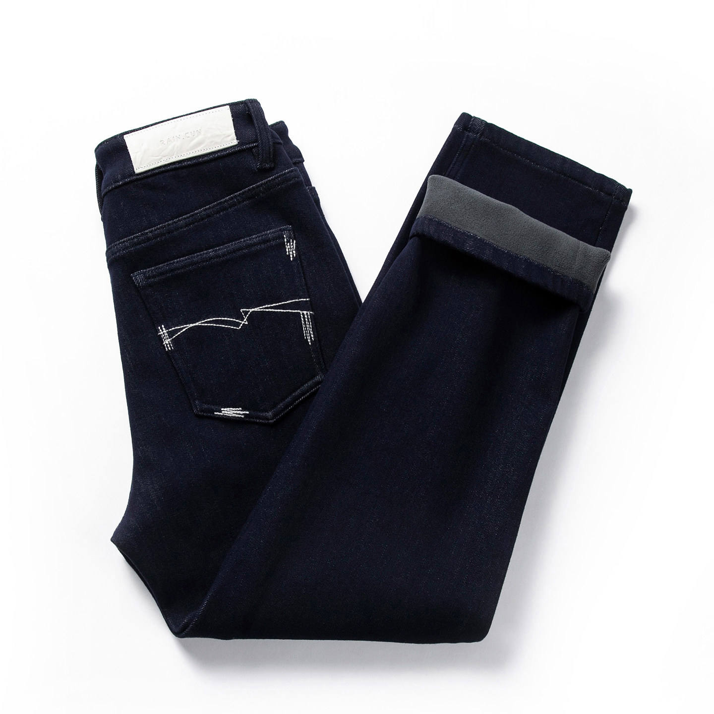 深蓝色加绒直筒牛仔裤女小个子2025年冬季新款加厚保暖九分烟管裤,女装/女士精品,牛仔裤,淘宝优惠券,粉丝福利购,淘宝优惠卷