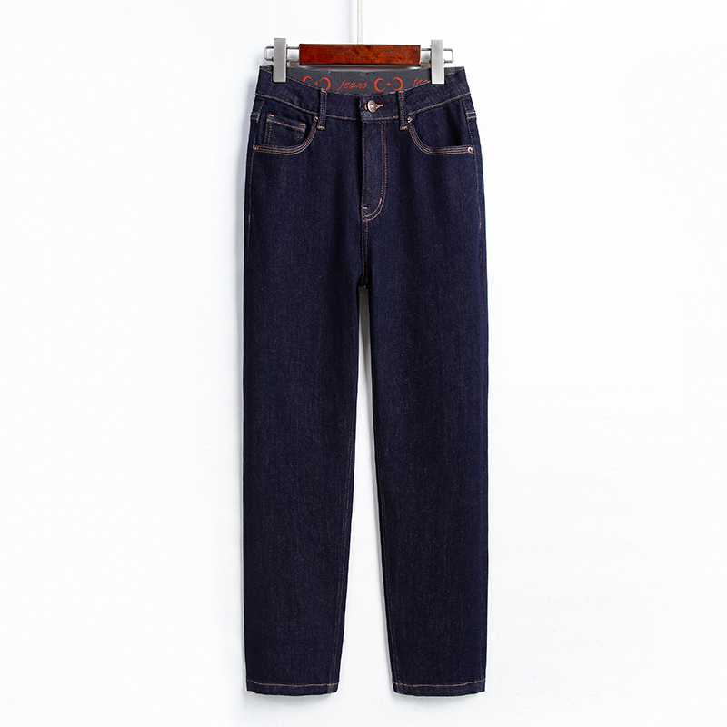 直筒牛仔裤女小个子法棍烟管裤