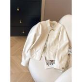 酷飒风高级感小个子机车皮夹克 秋季 小C家 立领皮衣外套女2025新款