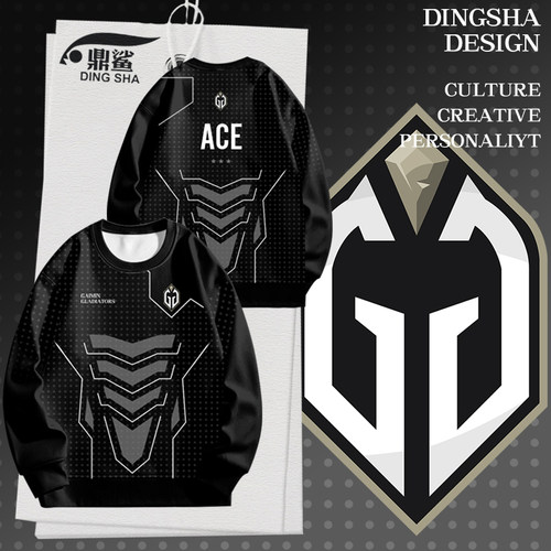 GG战队Ti13同款队服圆领卫衣