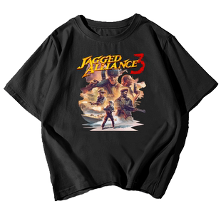 铁血联盟3游戏steam主机ps5周边短袖t恤衫男女纯棉半袖体恤可定制