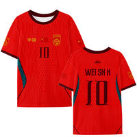 2026 China National Team Jersey, Dragon Team National Football Jersey, quick-drying short-sleeved T-shirt, men's and women's cheering fans, half-sleeved thumbnail 8