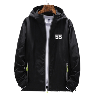 国王队贾森威廉姆斯白巧克力55号连帽夹克男女外套帽衫休闲上衣服