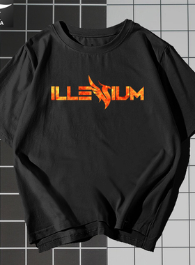 凤凰之子ILLENIUM电音t恤衫短袖EDM周边半截袖男女纯棉上衣服体恤