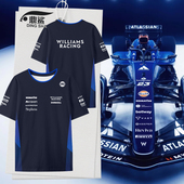2025威廉姆斯车队服F1方程式 男女冰丝感半袖 赛车服速干短袖 t恤衫