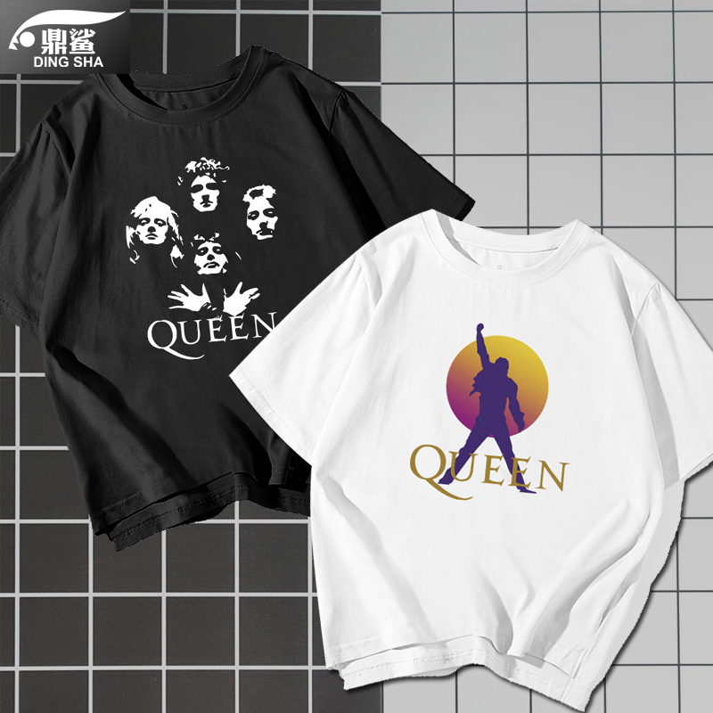皇后乐队摇滚男女半袖t恤衫