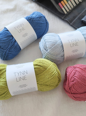 SANDNES TYNN LINE进口亚麻棉线春夏款亲肤柔软舒适宝宝线送图解