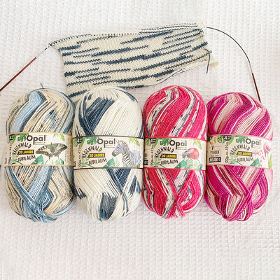 opal动物系列袜子线段染