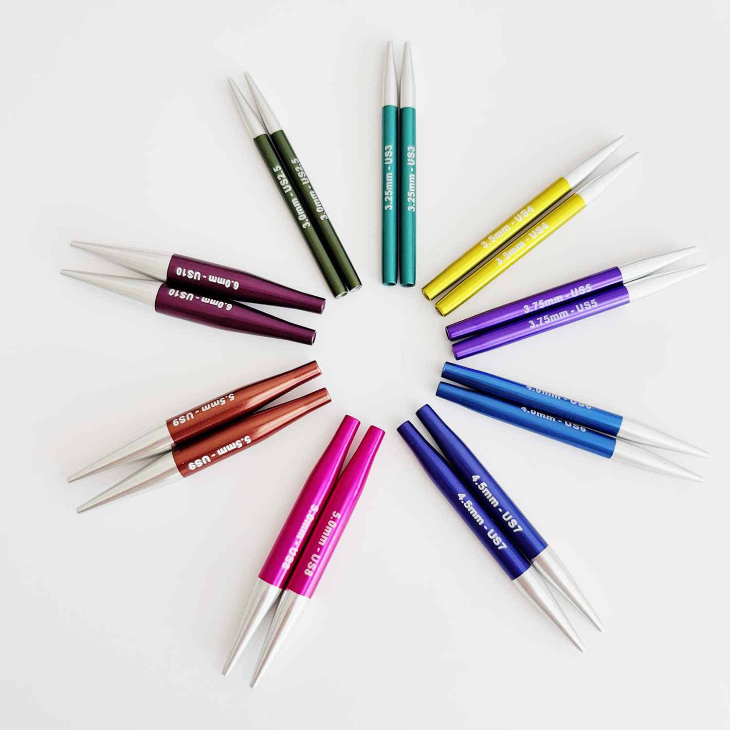 knitpro zing 5cm 迷你短针头 袖子针可拆卸针头