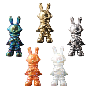 轻奢网红暴力熊流氓兔子摆件家居样板房客厅电视柜地台酒柜装饰品