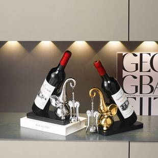轻奢大象红酒托 托酒架托 托置物架客厅酒柜电视柜餐柜装饰品创意