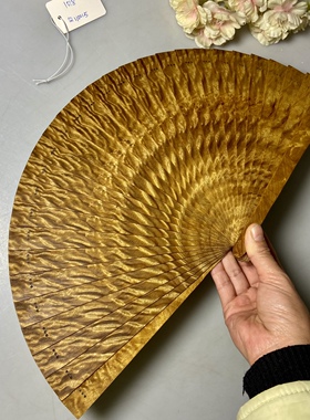 金丝楠木苏扇四川小叶桢楠实木扇子古风工艺扇折扇收藏送礼故宫扇