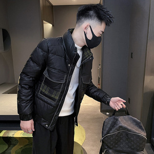 M988-P158 工装立领短款棉衣男加厚保暖多口袋修身棉袄外套，男装棉衣，电商D319