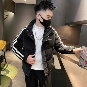 6662-P178 冬季休闲立领条纹潮流男士羽绒服保暖个性外套-6 控238图片