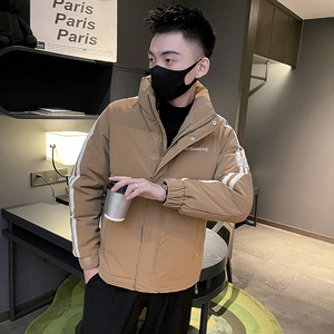 6662-P178 冬季休闲立领条纹潮流男士羽绒服保暖个性外套-5 控238,男装羽绒服,电商D319