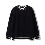 M24-P68编织纹毛衣男秋冬季加厚内搭线衣打底衫休闲针织衫，男装T恤，电商D319