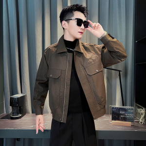 JK987-P148 秋季新款宽松亚光潮男皮衣夹克外套 控198图片