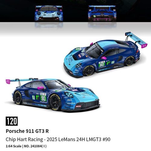 TH1：64保时捷911GT3合金车模