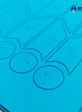 超智力七巧板速拼赛蓝色中号pu贴数学科技文化科技模型比赛材料
