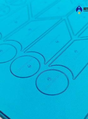 超智力七巧板速拼赛蓝色中号pu贴数学科技文化科技模型比赛材料