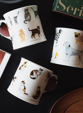 收集时光 SUN TO MOON 尾巴餐桌系列 大容量马克杯 水杯 牛奶杯