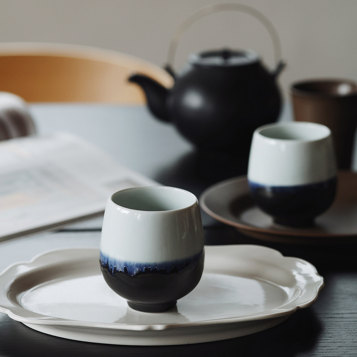 收集时光 随性自在 青蓝流釉手握杯 窑变汤吞杯 陶瓷水杯 茶杯,餐饮具,咖啡杯,淘宝优惠券,粉丝福利购,淘宝优惠卷