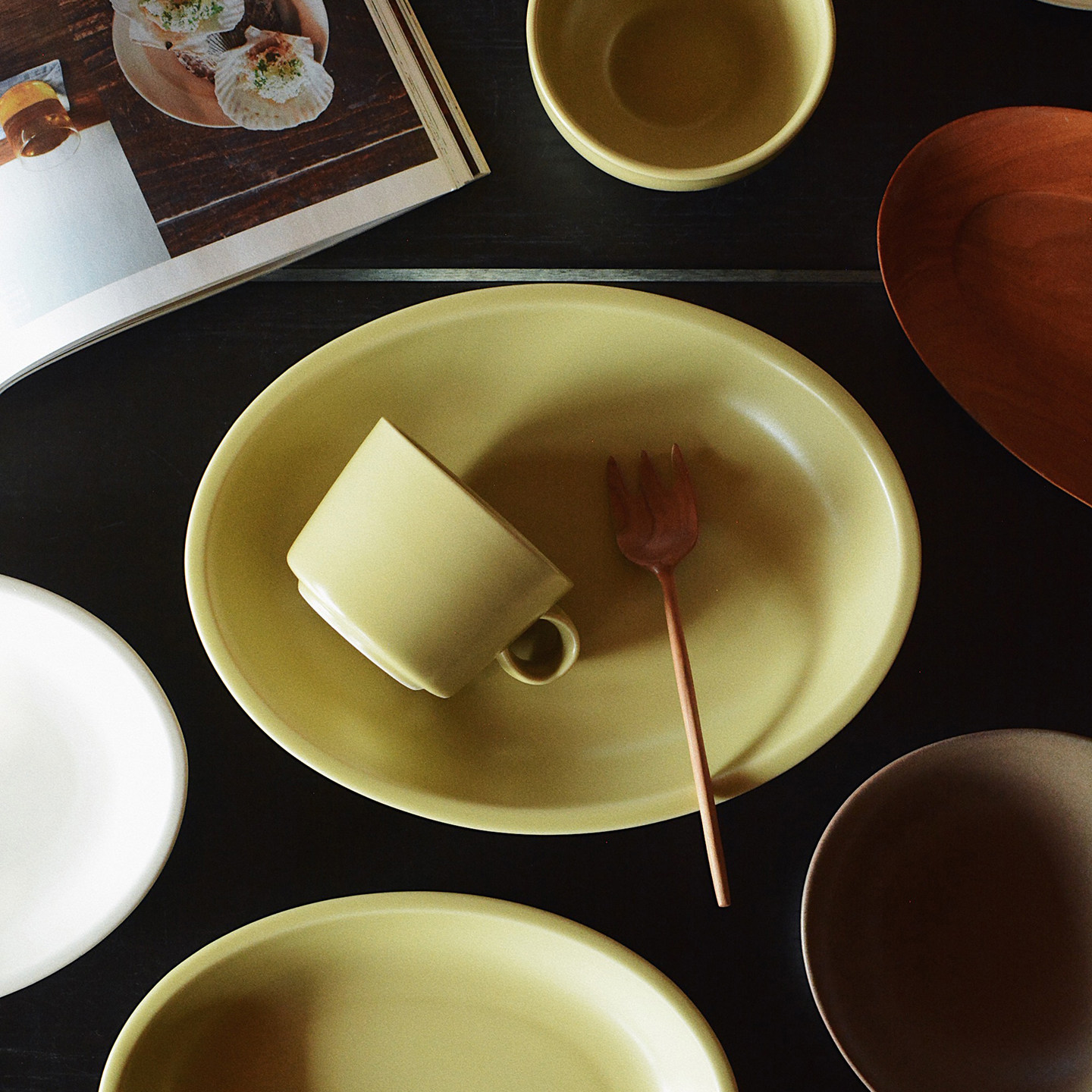 收集时光 Camus say 拾秋系列 雾面釉椭圆大小盘 马克杯 米饭碗,餐饮具,盘,淘宝优惠券,粉丝福利购,淘宝优惠卷