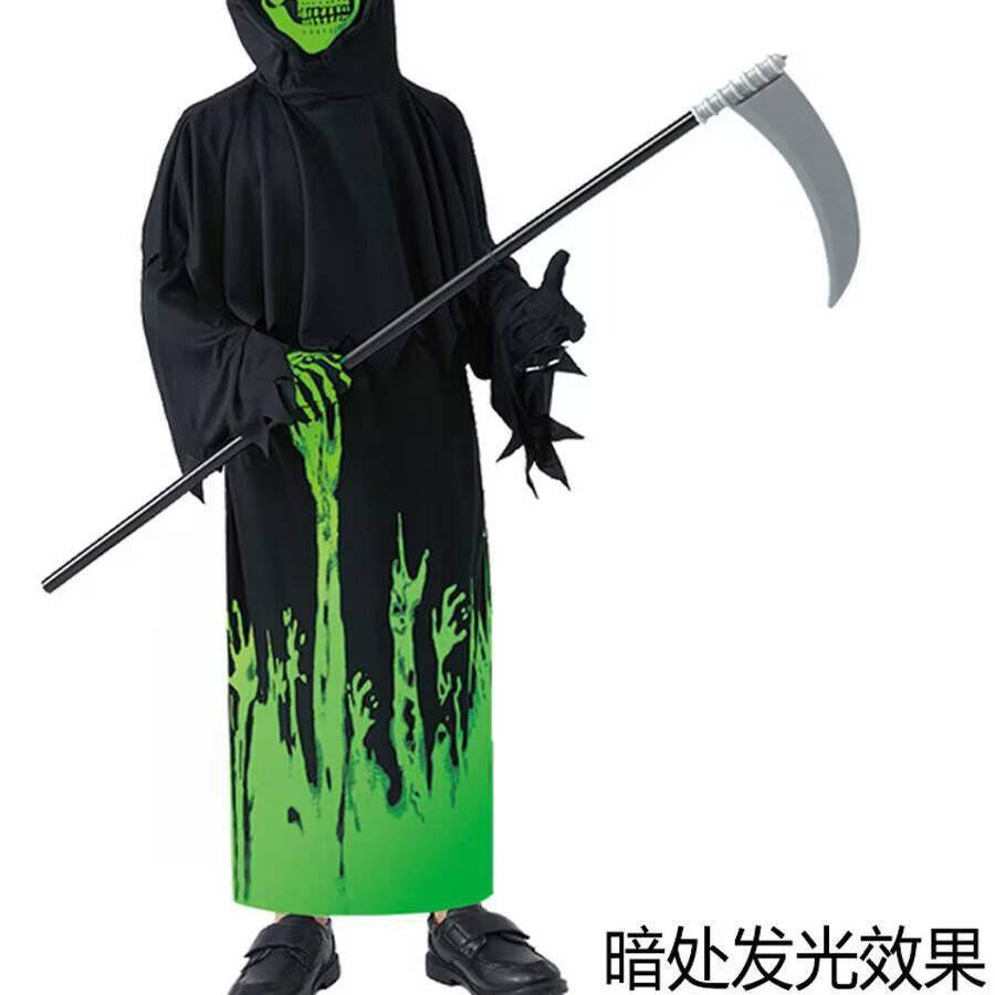 万圣节儿童服装骷髅骨架