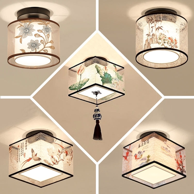 新中式过道灯阳台玄关吸顶灯LED现代简约卧室走廊门厅中式小吊灯