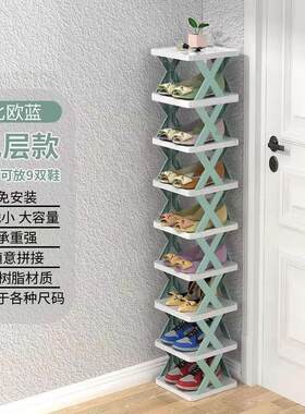 创意鞋架子多层家用九层折叠10层十层一层宿舍免安装简易拆装鞋柜