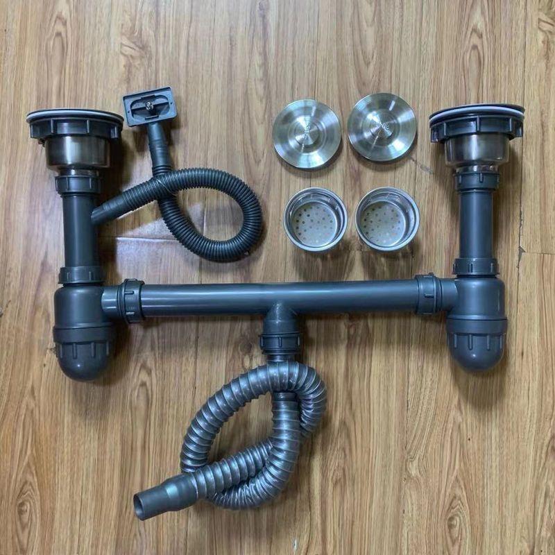 厨房不锈钢水槽单槽双槽下水器排水管洗菜盆洗碗池下水管