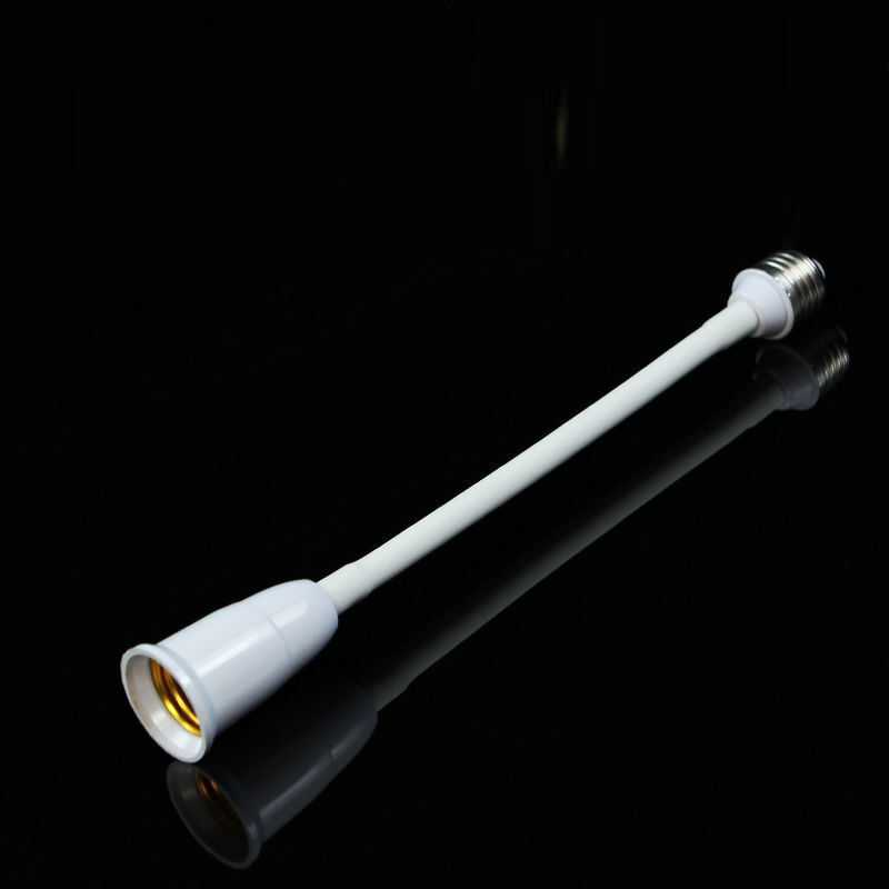 E27转E27螺口软管加长灯头万向转换灯座延长线灯口带开关DIY灯具
