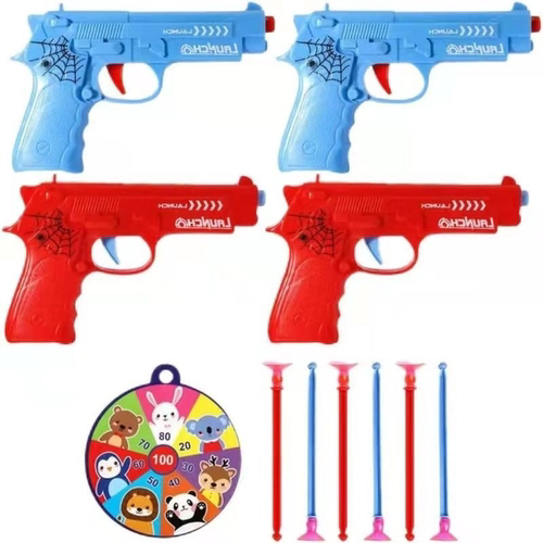 儿童玩具枪吸盘式光头强枪小孩子玩具枪摆地摊射击安全不伤人双发