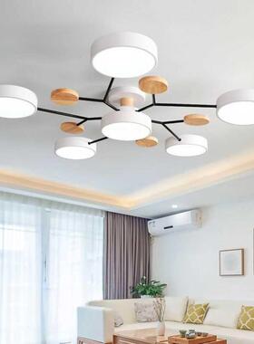 北欧客厅灯马卡龙吸顶灯LED卧室灯创意个性餐厅灯全屋灯具套餐
