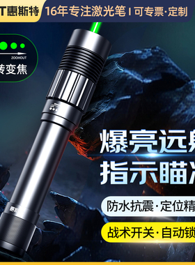 惠斯特H11大功率激光笔绿光激光灯远射户外工地售楼教练指示笔