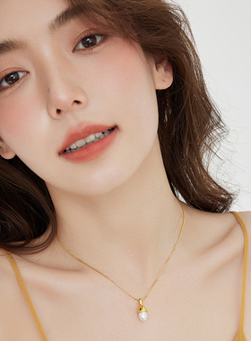 女轻奢高级感珍珠项链百搭毛衣链