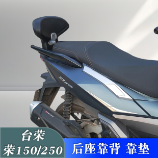 适用于台荣荣250靠背加大加厚靠垫荣150改装 后座靠腰垫尾翼配件