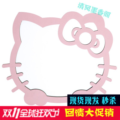 凱蒂貓粉色鏡子壁挂浴室鏡子裝飾鏡框梳妝鏡卡通幼兒園衛生間鏡子在類目 家裝主材, 衛浴用品, 衛浴傢俱, 浴室鏡中 - 來自Buy2taobao.com提供專業的淘寶代購服務
