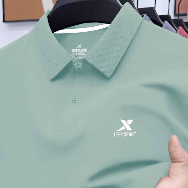特步冰丝速干Polo衫男夏季新款