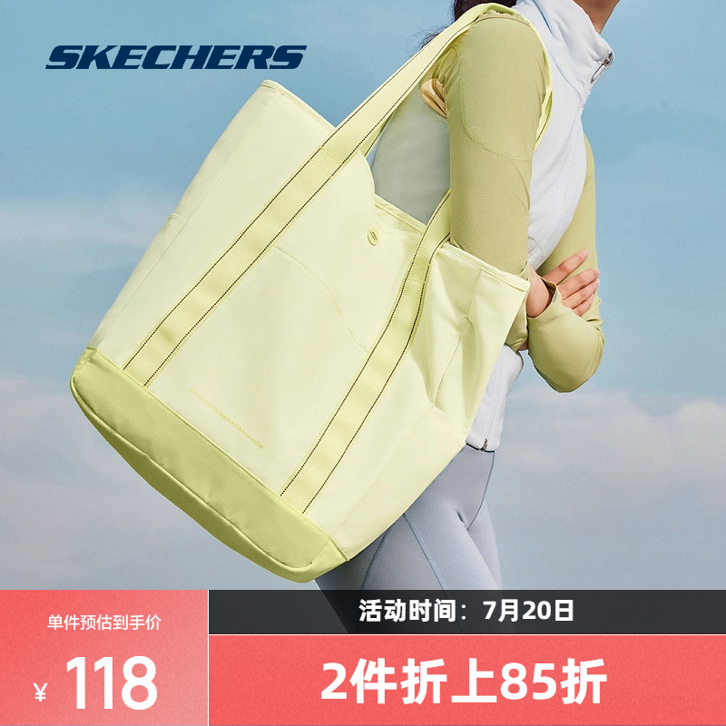 斯凯奇新品男女单肩包优质防泼水休闲瑜伽运动包时尚百搭斜挎包